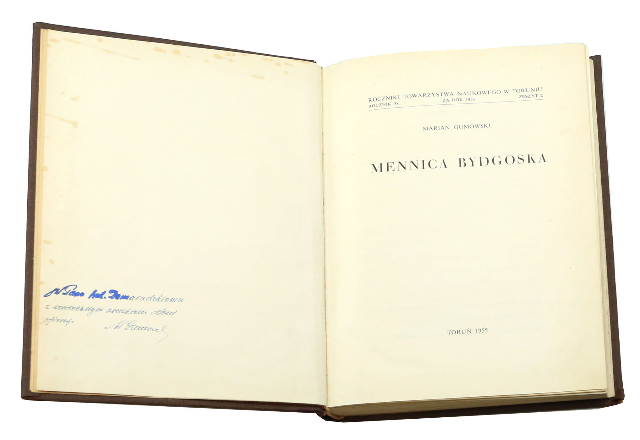 Marian Gumowski „Mennica Bydgoska” 1955, Toruń